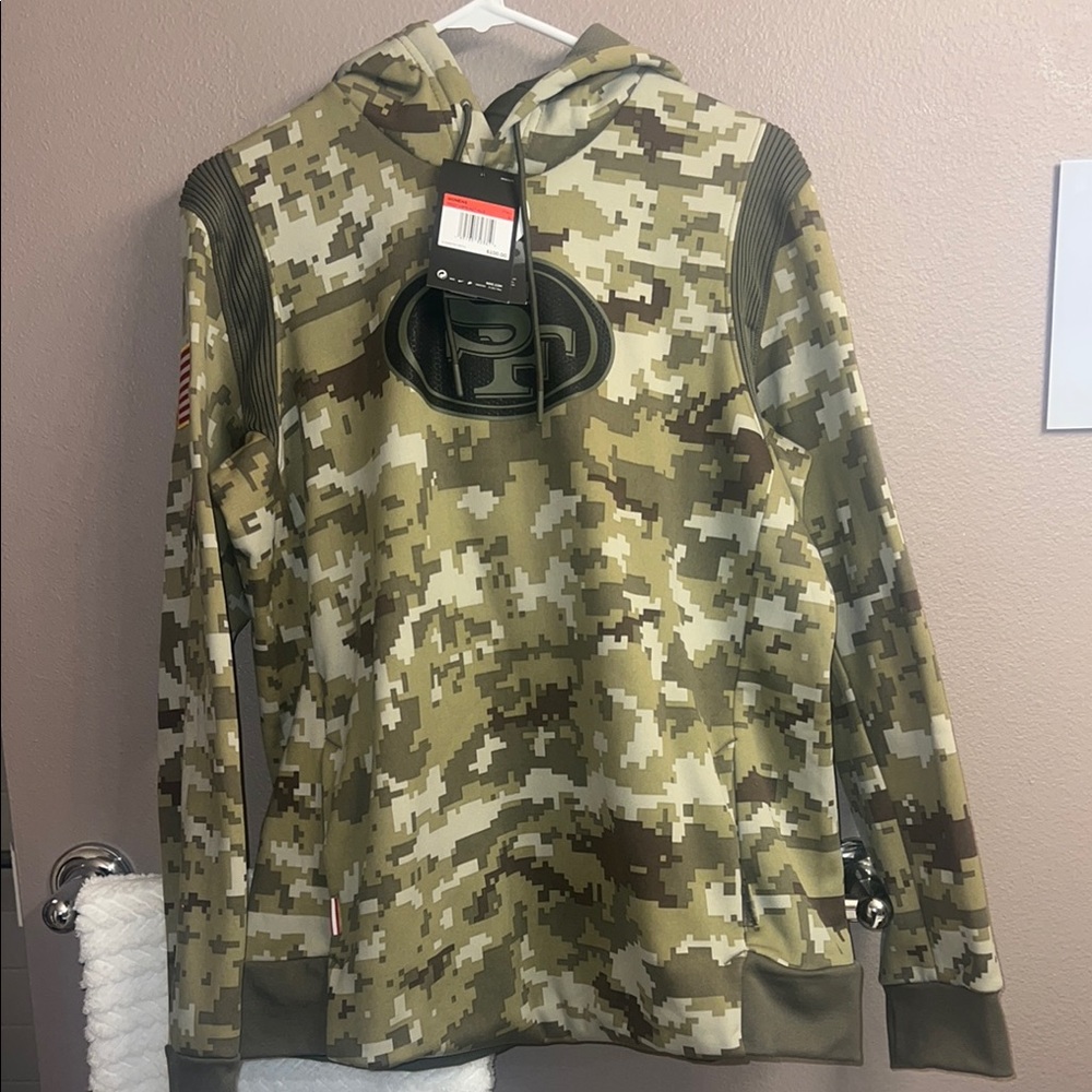 Camo Hooded Sweatshirt